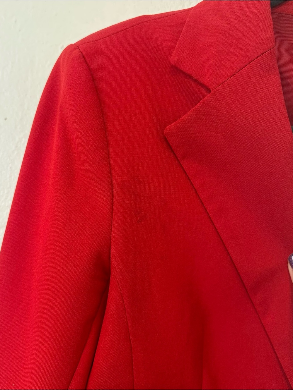 Zara Cherry Red Blazer View 6